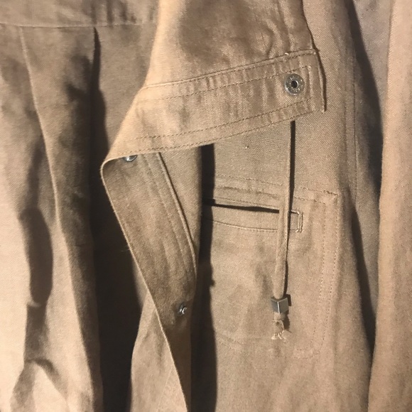 Christopher & Banks jacket size xl linen rayon brown office core busines… - Picture 5 of 10